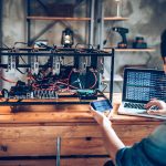 Elon Musk Sees Opportunity In China’s Crack Down On Bitcoin Mining programmer preparing mining rig with gpu royalty free image 1613161940 e1621927835852