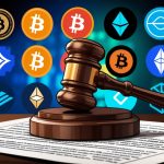 “Ban on Cryptocurrency Endorsement by Trump and Other High-Ranking Officials Proposed by Democratic Senators Amid Stablecoin Controversy” Leonardo Phoenix 10 Image of a gavel on top of a piece of legi 0